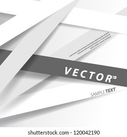 Vector Design - eps10 Overlapping Thick Lines Concept Illustration