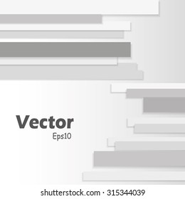 Vector Design - eps10 Overlapping Thick Lines Concept Illustration