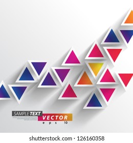 Vector Design - eps10 Overlapping Triangles Concept Background