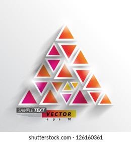 Vector Design - eps10 Overlapping Triangles Concept Background