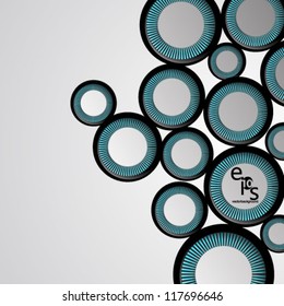 Vector Design - eps10 Simple Circles Background