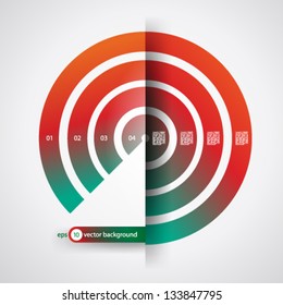 Vector Design - eps10 Simple Circles Modern Design Background