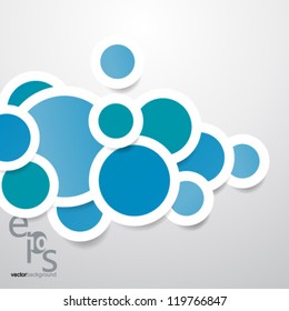 Vector Design - eps10 Simple and Colorful Circles Background
