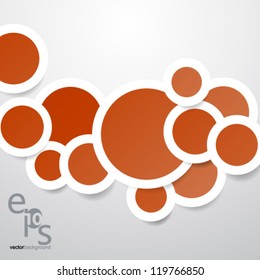 Vector Design - eps10 Simple and Colorful Circles Background