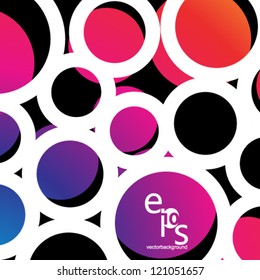 Vector Design - eps10 Simple and Colorful Circles Background