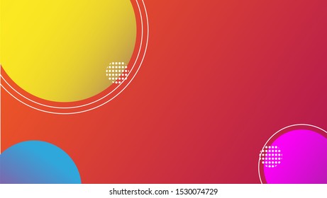 Vector Design - eps10 Simple and Colorful Circles Background