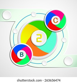 Vector Design - eps10 Simple and Colorful Circles Background