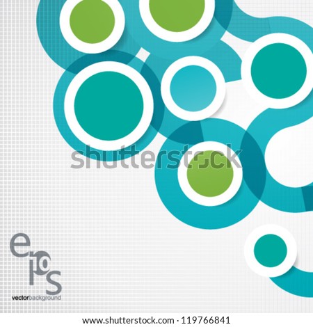 Vector Design - eps10 Simple and Colorful Circles Background