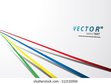 Vector Design - eps10 Simple Lines with Shadows Concept Background