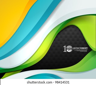 Vector Design - eps10 Smooth and Colorful Concept Background