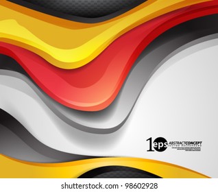 Vector Design - eps10 Smooth and Colorful Concept Background