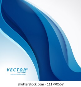 Vector Design - eps10 Smooth Curve Lines Background