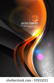 Vector Design - eps10 Smooth Flow of Light Concept Background