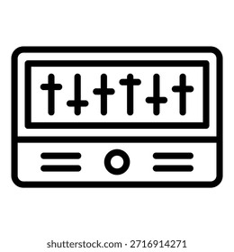Symbolstil für Vektordesign-Entzerrer