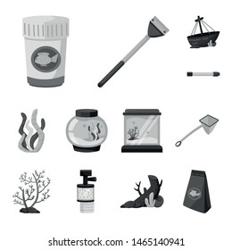 Vector design of equipment and care symbol. Collection of equipment and hobby vector icon for stock.