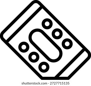 Estilo de icono de borrador de diseño de Vector