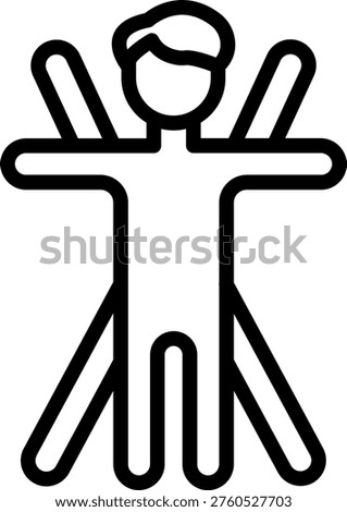 Vector Design Ergonomics Icon Style
