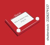 Vector design etch a sketch day July 12