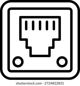 Ethernet-Symbolstil für Vektordesign