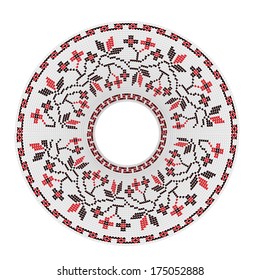 Vector design in ethnic style for a compact  disk