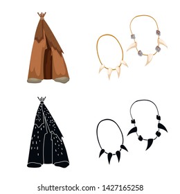 Vector design of evolution and neolithic icon. Collection of evolution and primeval stock vector illustration.