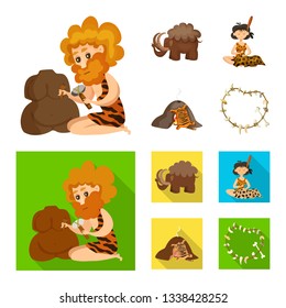 Vector design of evolution  and prehistory logo. Collection of evolution  and development  vector icon for stock.