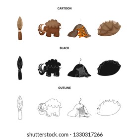 Vector design of evolution  and prehistory sign. Set of evolution  and development  stock vector illustration.