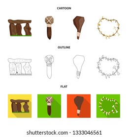 Vector design of evolution  and prehistory sign. Collection of evolution  and development  vector icon for stock.