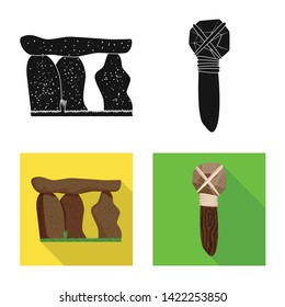 Vector design of evolution  and prehistory symbol. Set of evolution  and development  stock vector illustration.