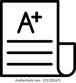 Vector Design Exam Result Icon Style