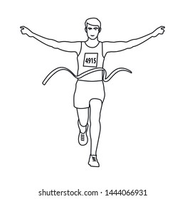 Vector design of exercise and sprinter logo. Set of exercise and marathon stock vector illustration.