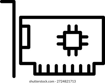 Estilo del icono del tornillo de la tarjeta de expansión del diseño del Vector