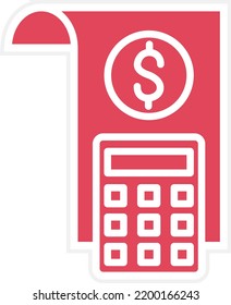 Estilo de iconos de gastos de diseño de vectores