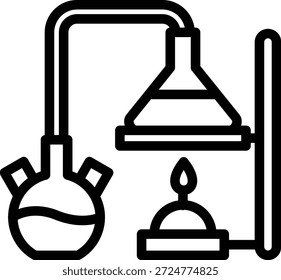 Estilo de icono de experimento de diseño de Vector