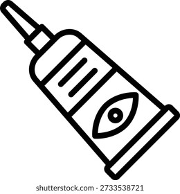 Estilo de icono de crema de ojos de diseño de Vector
