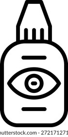 Diseño de Vector Eye Drop Icon Style