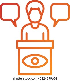 Vector Design Eye Witness Icon Style