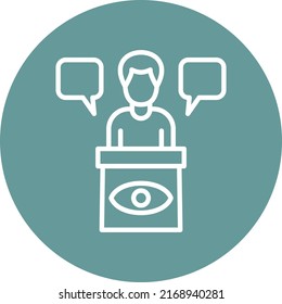 Vector Design Eye Witness Icon Style