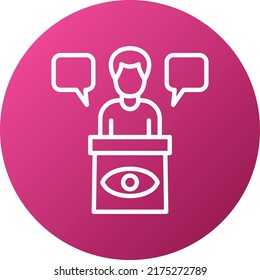 Vector Design Eye Witness Icon Style