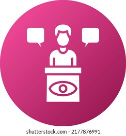 Vector Design Eye Witness Icon Style