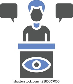 Vector Design Eye Witness Icon Style