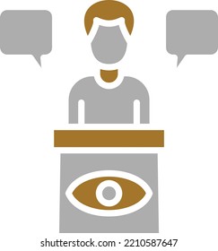 Vector Design Eye Witness Icon Style