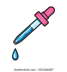 Vector design of eyedropper and dropper icon. Web element of eyedropper and pipette vector icon for stock.