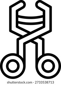 Diseño de Vector Curler de pestañas Icon Style