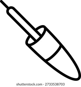 Vektordesign Eyeliner-Symbolstil