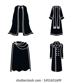 Vector design of fabric and garment sign. Collection of fabric and clothes vector icon for stock.
