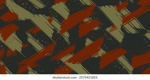 Vector design, Fabric texture. Repeating abstract background. Seamless geometric pattern. Grunge old fashion style.