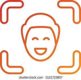 Vector Design Facial Recognition Icon Style
