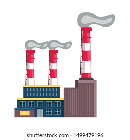 Vector design of factory and building symbol. Collection of factory and pipe stock vector illustration.