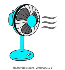 Vector design of a fan, electric fan